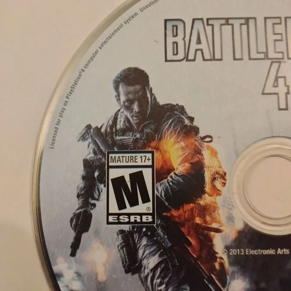 Battlefield 4 PS4 Game Disc Mature 17 EA DICE Bluray